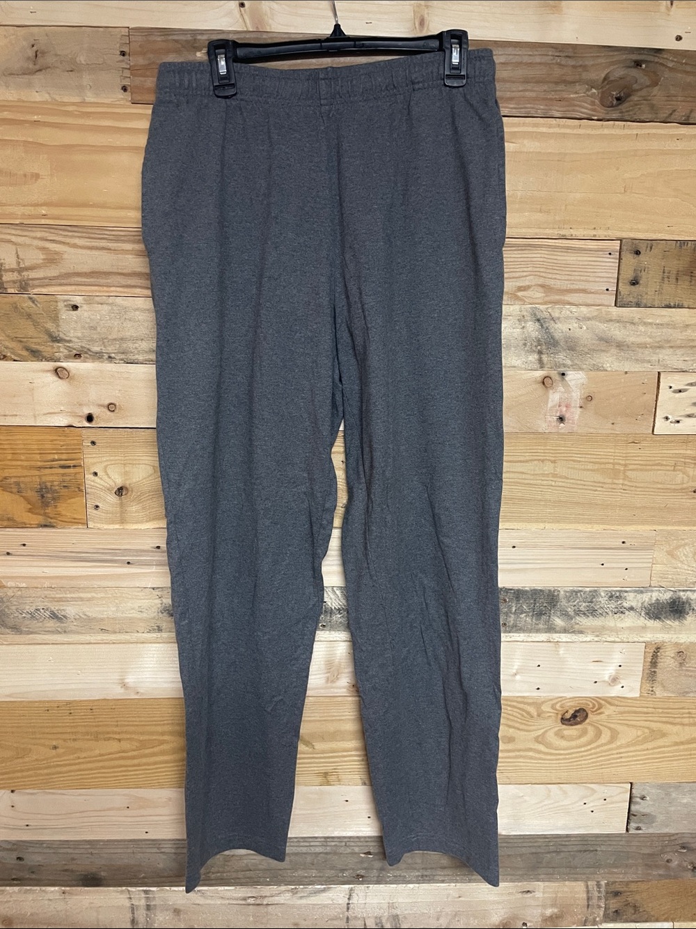 Lands' End Men's Gray Knit Joggers-Medium